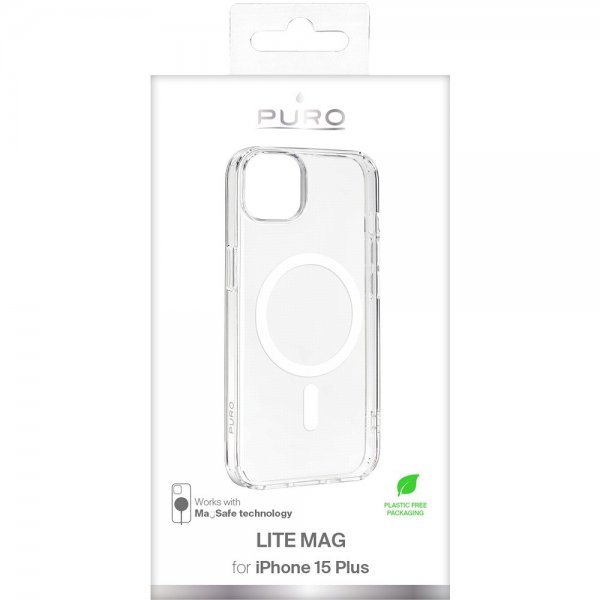 iPhone 15 Plus Kuori LITE MAG Läpinäkyvä