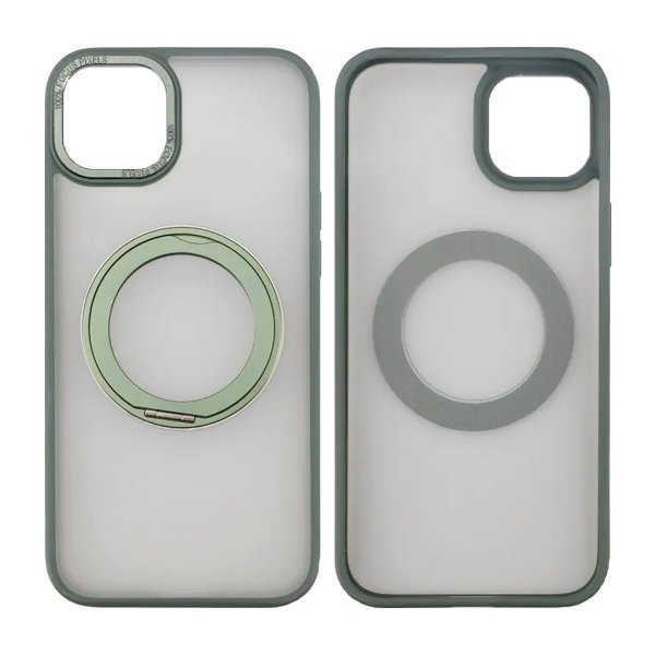 iPhone 15 Plus Kuori Kiertää Telinetoiminto Vihreä