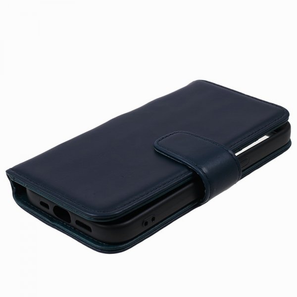 iPhone 15 Pro Max Kotelo Essential Leather Heron Blue