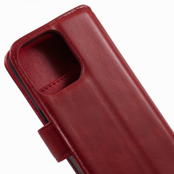 iPhone 15 Pro Max Kotelo Essential Leather Poppy Red