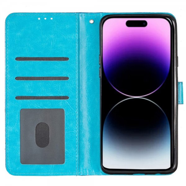 iPhone 15 Pro Max Kotelo Glitter Sininen