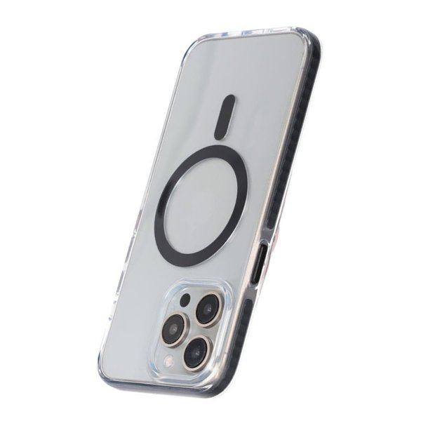 iPhone 15 Pro Max Kuori Iskunkestävä MagSafe Musta
