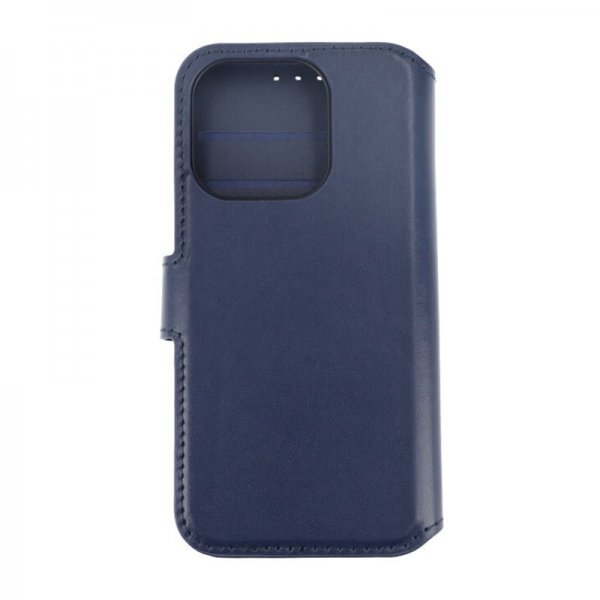 iPhone 15 Pro Kotelo Aito Nahka Sininen