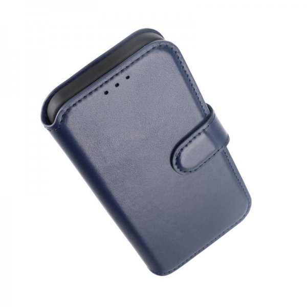 iPhone 15 Pro Kotelo Aito Nahka Sininen