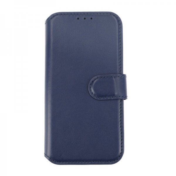 iPhone 15 Pro Kotelo Aito Nahka Sininen