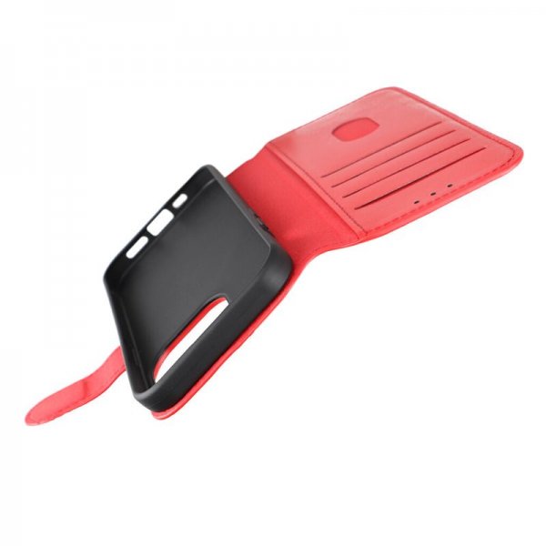 iPhone 15 Pro Kotelo Aito Nahka Punainen