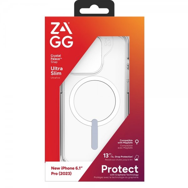 iPhone 15 Pro Kuori Crystal Palace Snap Läpinäkyvä