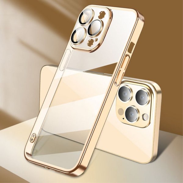 iPhone 15 Pro Kuori Pinnoitettu reuna Kulta
