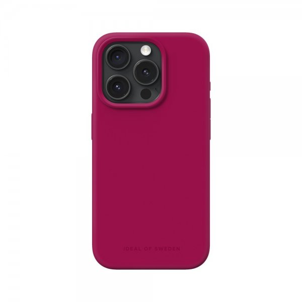 iPhone 15 Pro Kuori Silicone Case MagSafe Magenta