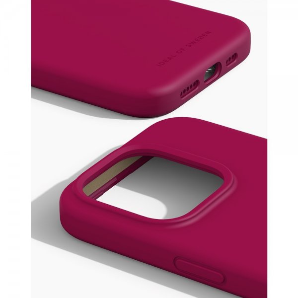 iPhone 15 Pro Kuori Silicone Case MagSafe Magenta