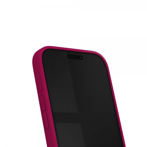 iPhone 15 Pro Kuori Silicone Case MagSafe Magenta