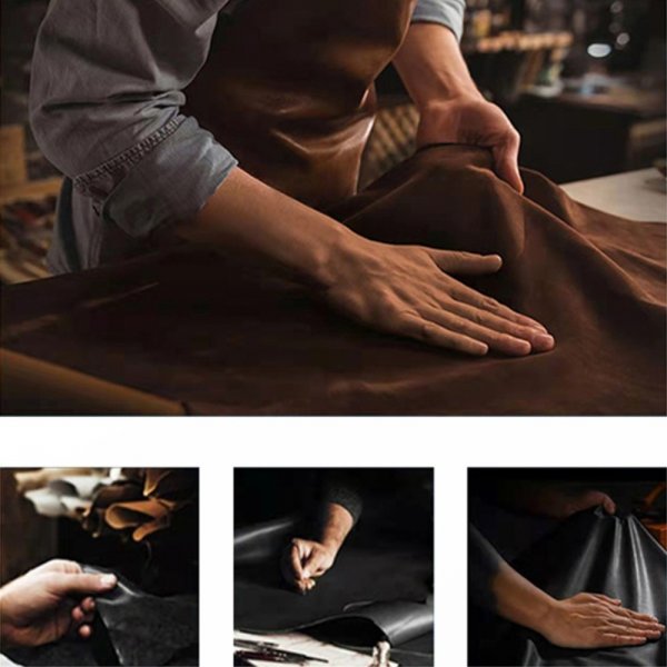 iPhone 15 Kuori Tekonahka MagSafe Sininen