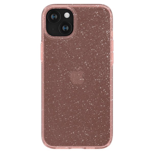 iPhone 15 Kuori Liquid Crystal Glitter Rose Quartz