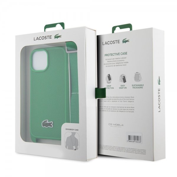 iPhone 15 Kuori Petit Pique Logo Strap Vihreä