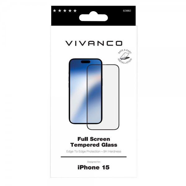 iPhone 15 Näytönsuoja Full Screen