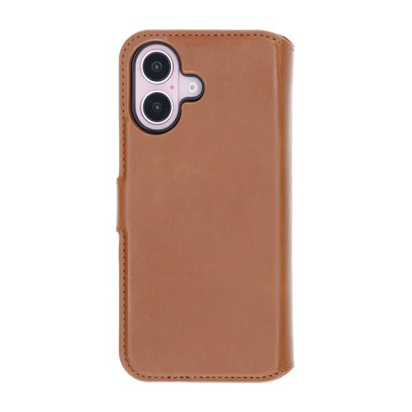 iPhone 16 Kotelo Detachable Wallet Case Ruskea