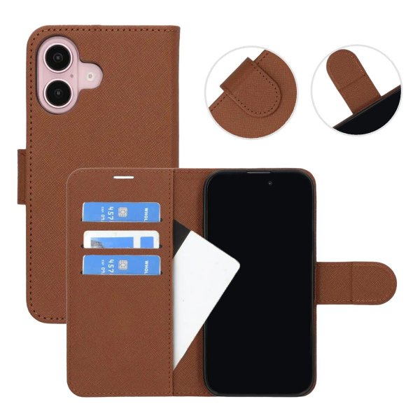 iPhone 16 Kotelo Telinetoiminto Ruskea