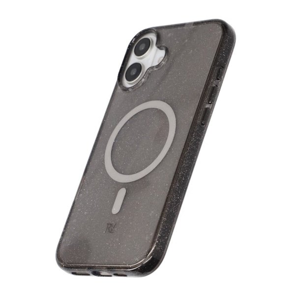 iPhone 16 Plus Kuori Glitter MagSafe Musta