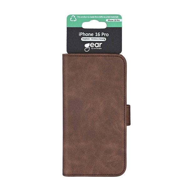 iPhone 16 Pro Kotelo 3 Korttitaskulla Ruskea