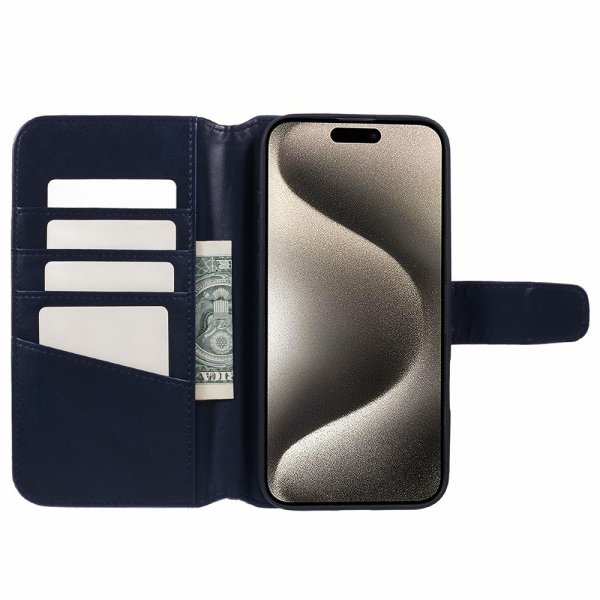 iPhone 16 Pro Max Kotelo Essential Leather Heron Blue