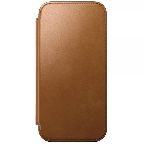 iPhone 16 Pro Max Kotelo Modern Leather Folio English Tan