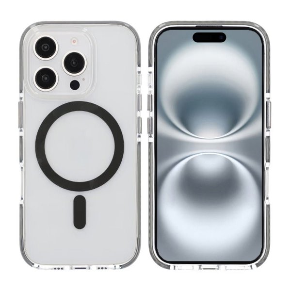 iPhone 16 Pro Max Kuori Iskunkestävä MagSafe Harmaa