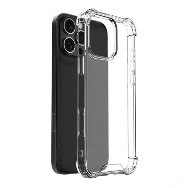 iPhone 16 Pro Max Kuori Iskunkestävä Läpinäkyvä