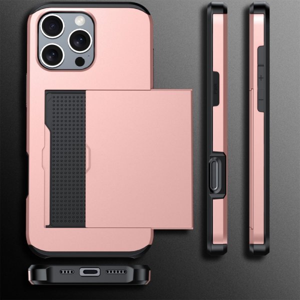 iPhone 16 Pro Max Kuori Card Slide Harmaa