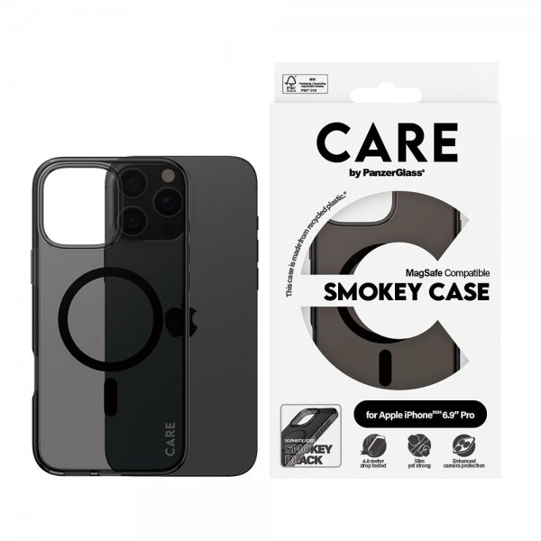 iPhone 16 Pro Max Kuori Smokey MagSafe Musta