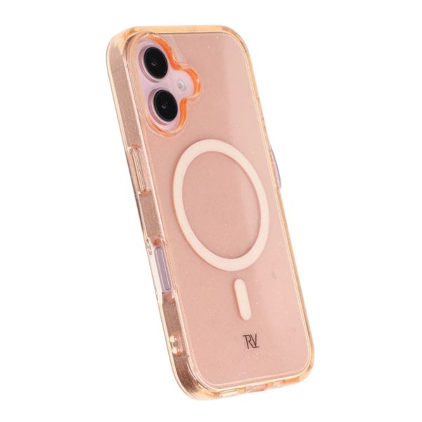 iPhone 16 Kuori Glitter MagSafe Kulta