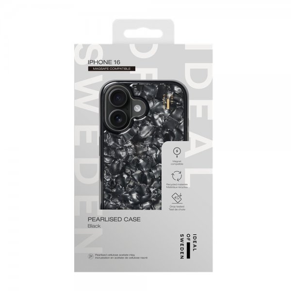 iPhone 16 Kuori Pearlised Case MagSafe Musta