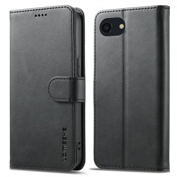 iPhone 16e/17e Kotelo Korttitaskulla Telinetoiminto Musta