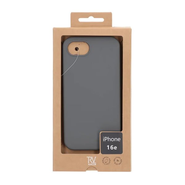 iPhone 16e/17e Kuori Silikoni Harmaa