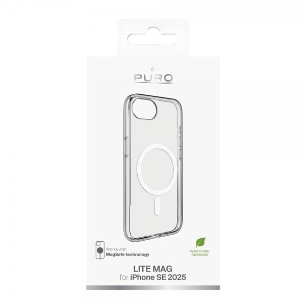 iPhone 16e/17e Kuori LITE MAG Läpinäkyvä