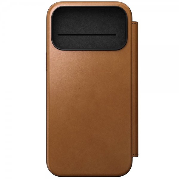 iPhone 17 Pro Max Kotelo Modern Leather Folio English Tan