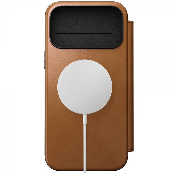 iPhone 17 Pro Max Kotelo Modern Leather Folio English Tan