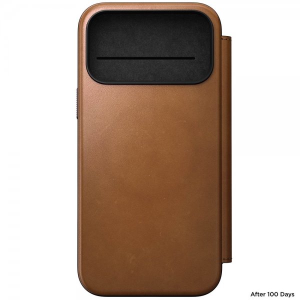 iPhone 17 Pro Max Kotelo Modern Leather Folio English Tan
