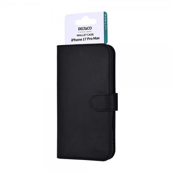 iPhone 17 Pro Max Kotelo Lompakko Musta