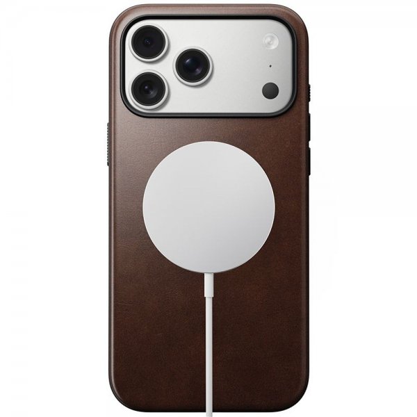 iPhone 17 Pro Max Kuori Modern Leather Case Horween Rustic Brown