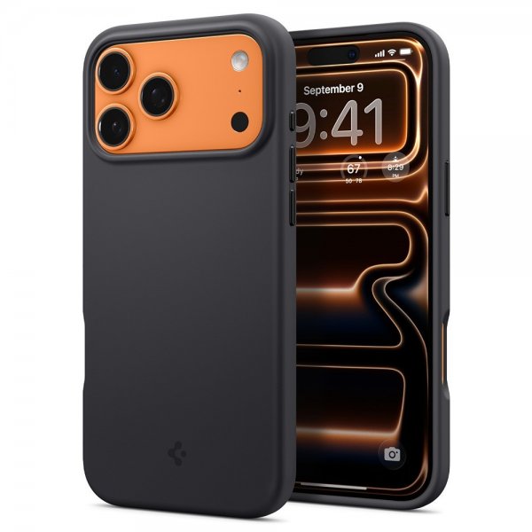 iPhone 17 Pro Max Kuori Silicone Fit MagFit Musta