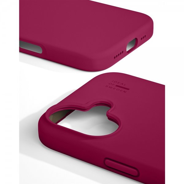iPhone 17 Kuori Silicone Case MagSafe Cranberry