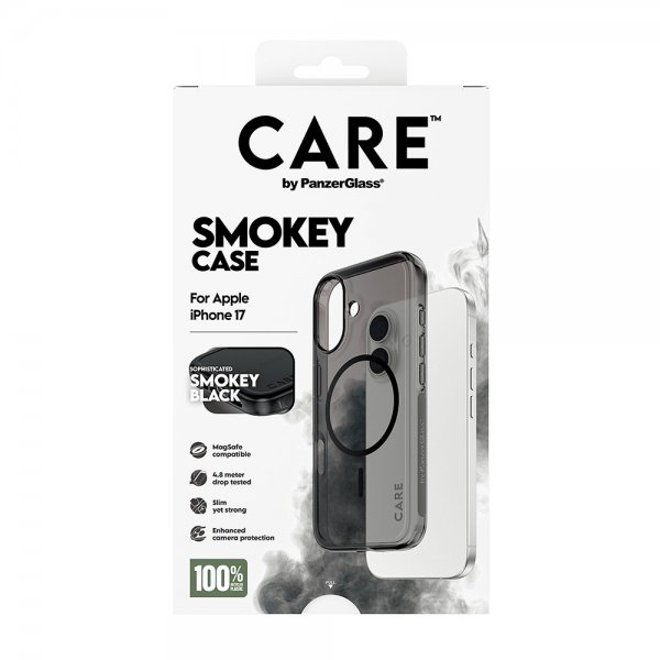 iPhone 17 Kuori Smokey MagSafe Musta