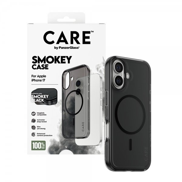 iPhone 17 Kuori Smokey MagSafe Musta