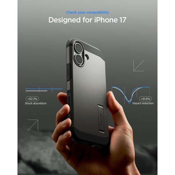 iPhone 17 Kuori Tough Armor T MagFit Gunmetal