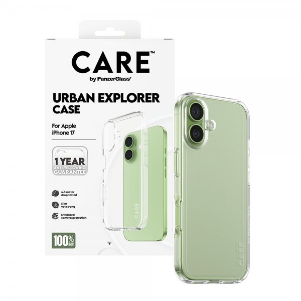 iPhone 17 Kuori Urban Explorer Läpinäkyvä