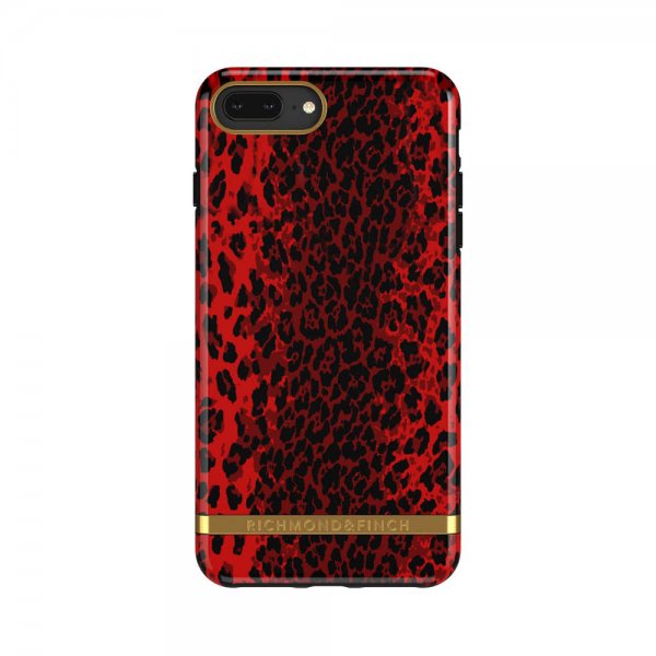 iPhone 6/6S/7/8 Plus Kuori Red Leopard