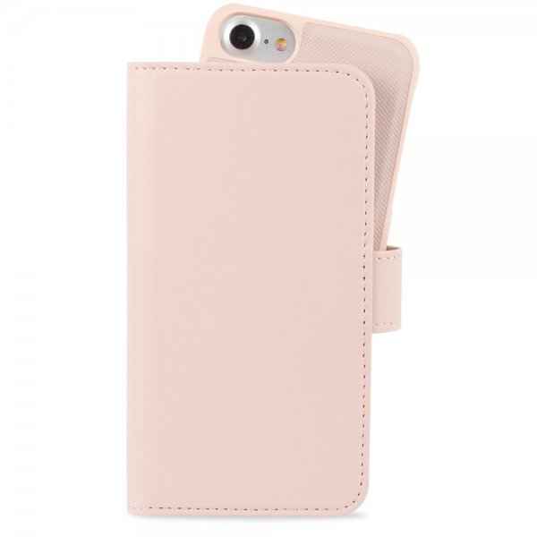 iPhone 6/6S/7/8/SE Kotelo Wallet Case Extended Magnet Irrotettava Kuori Blush Pink