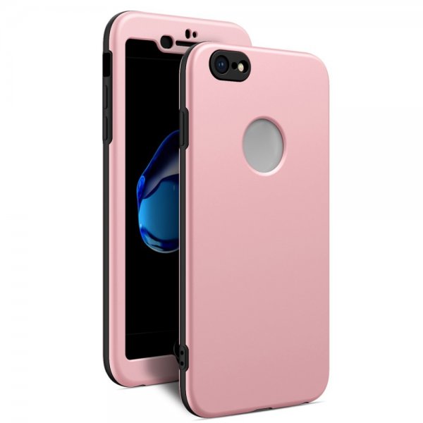 iPhone 7/8/SE Kuori Armor Fullbody Vaaleanpunainen