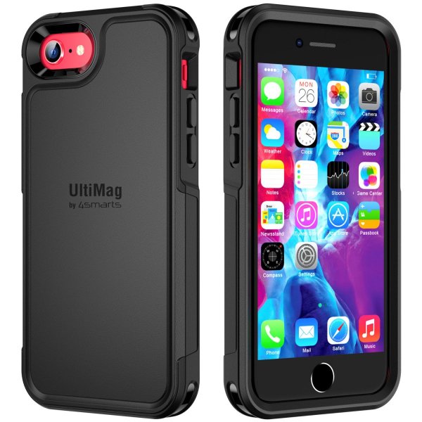 iPhone 7/8/SE Kuori Defend Case MagSafe Musta