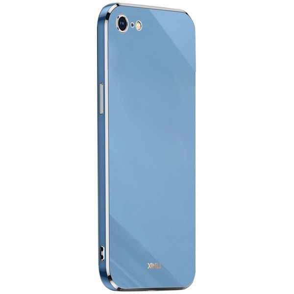 iPhone 7/8/SE Kuori Pinnoitettu reuna Sininen